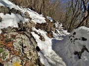 Sulle nevi del Monte Zucco (1232 m ) da S. Antonio Abbandonato (987 m) sui sent. 505-506 il 14 gennaio 2021 - FOTOGALLERY